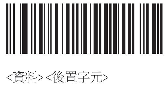 摩托羅拉DS4208二維碼掃描槍掃描一次【 資料 后置字元 】條碼